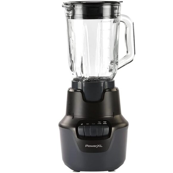 PowerXL Boost Blender, 4 Speed, 800 Watts, 48-oz Glass Jar, Black